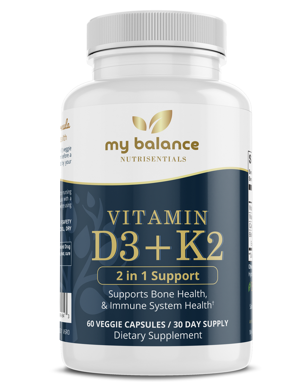 Vitamin D3 + K2 with BioPerine®